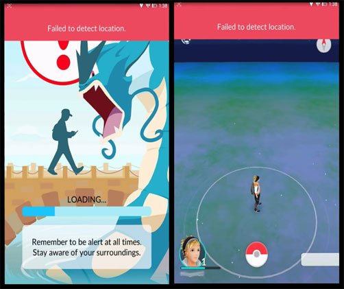 Pokemon GO Failed to detect location   ?